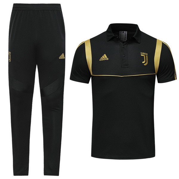 Polo Conjunto Completo Juventus 2019-20 Negro Amarillo